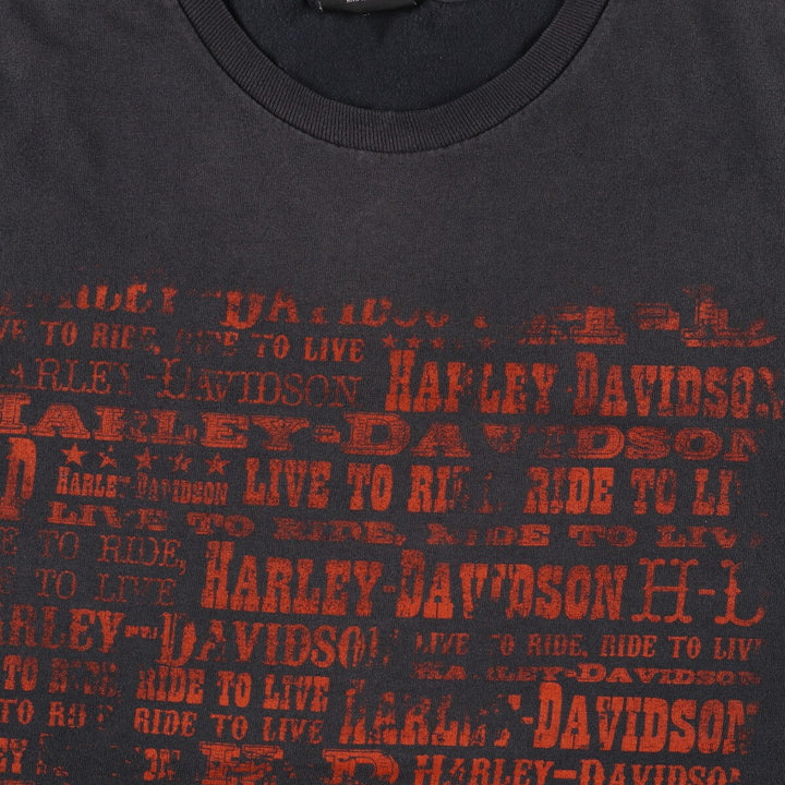 Bravado Harley-Davidson Double-Sided Print Motorcycle Bike T-Shirt Men's L /eaa352443