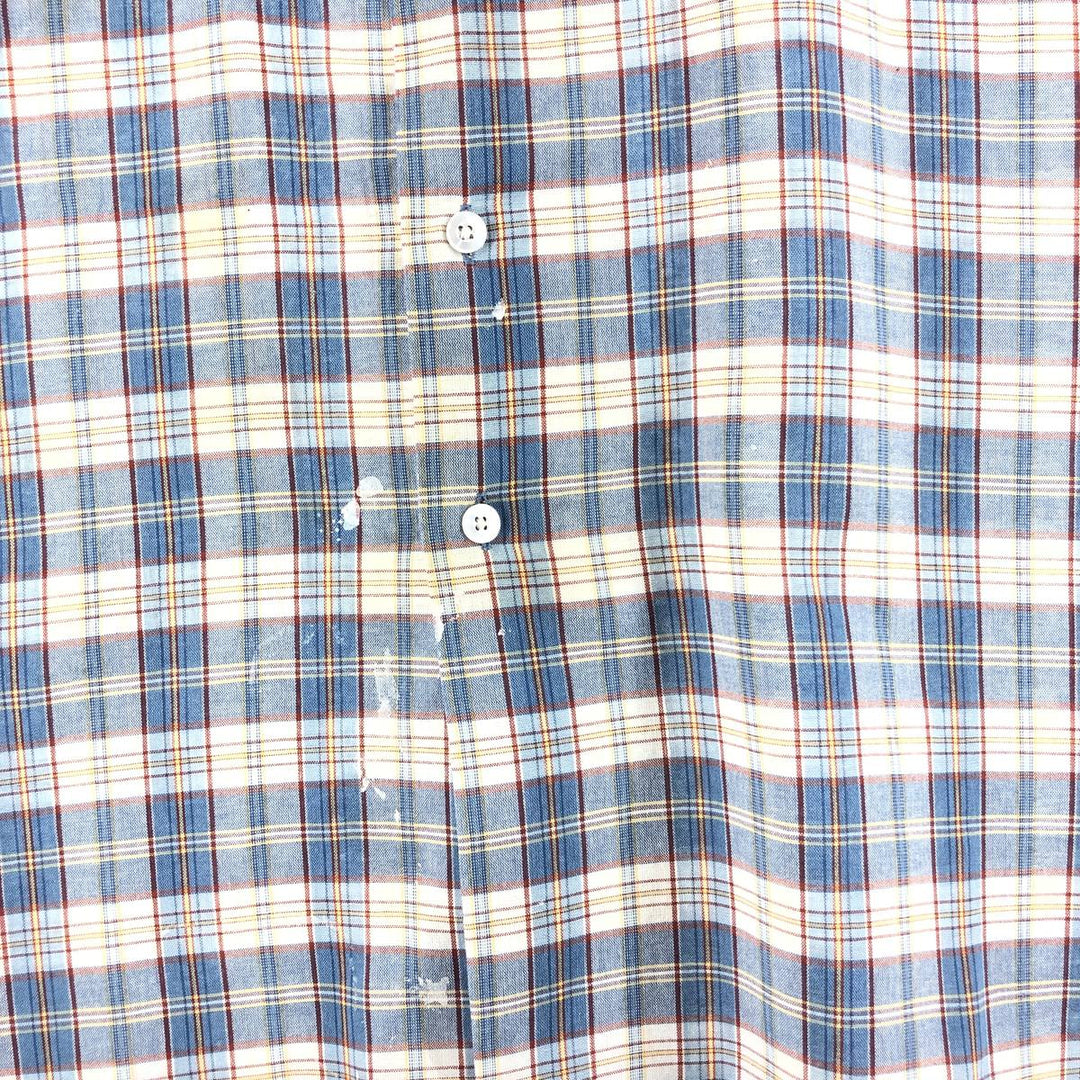 90'S BIG MAC Short Sleeve Check Shirt Men's XL Vintage /eaa352679