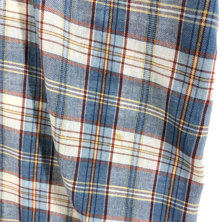 90'S BIG MAC Short Sleeve Check Shirt Men's XL Vintage /eaa352679