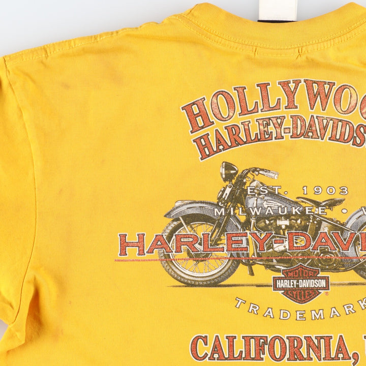 Harley-Davidson Double-sided Print Motorcycle Bike T-Shirt Men's L /eaa352865