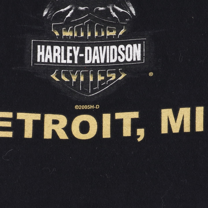 Harley-Davidson Double-sided Print Motorcycle Bike T-Shirt Made in USA Men's L /eaa352878