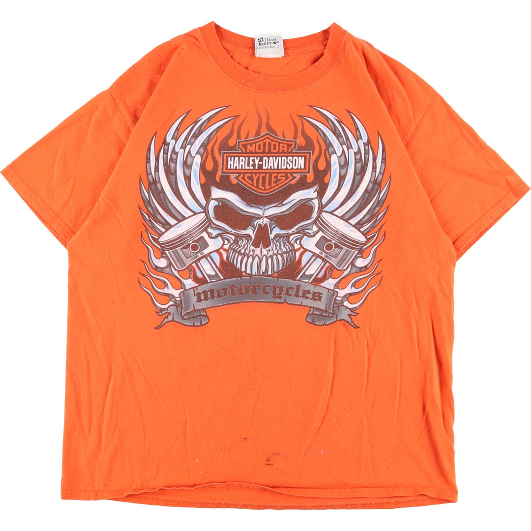 Hanes Harley-Davidson Double-Sided Print Harley Davidson Motorcycle Bike T-Shirt Men's M /eaa352879