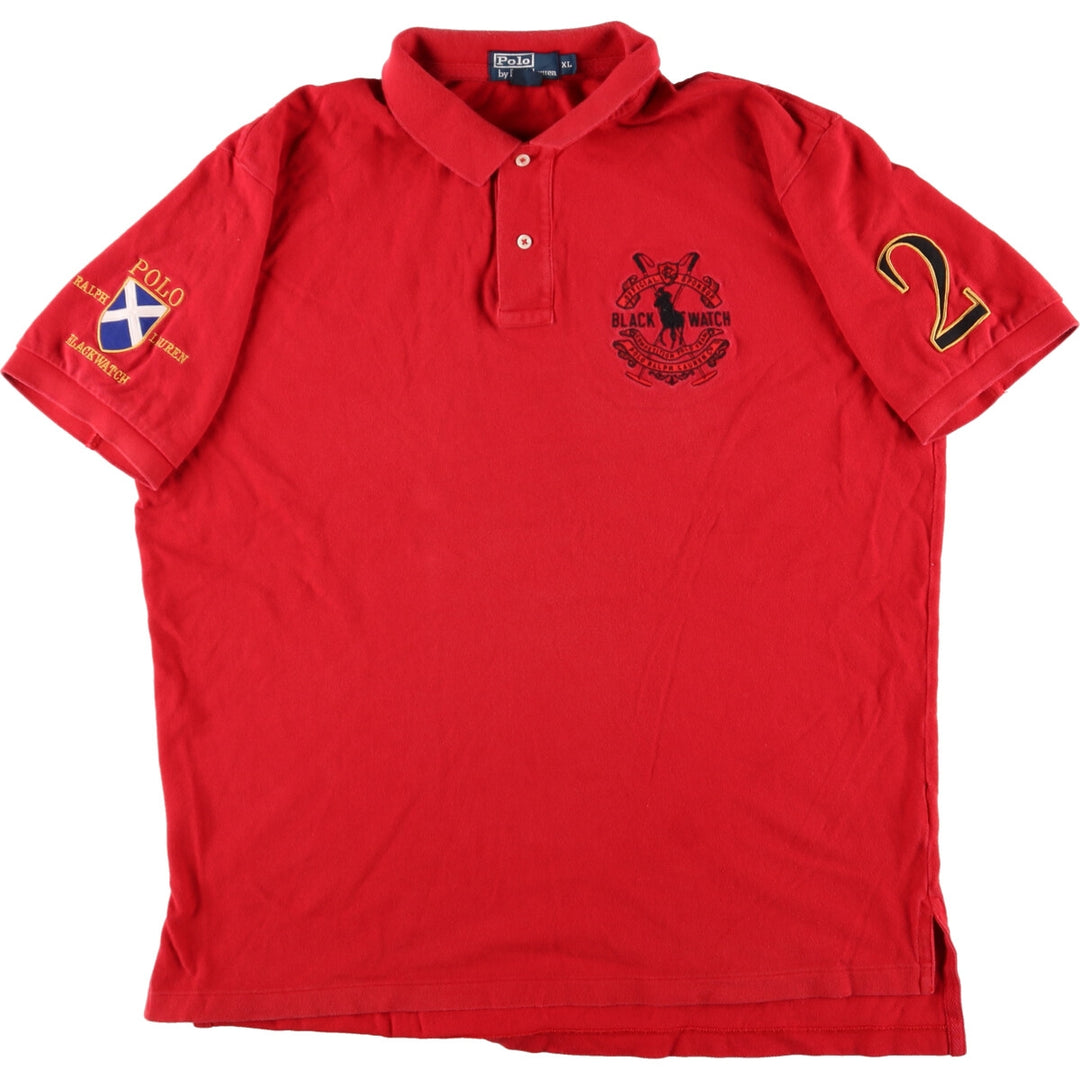 Ralph Lauren POLO by Ralph Lauren Big Pony Numbering Short Sleeve Rugby Shirt Men's XL /eaa352898