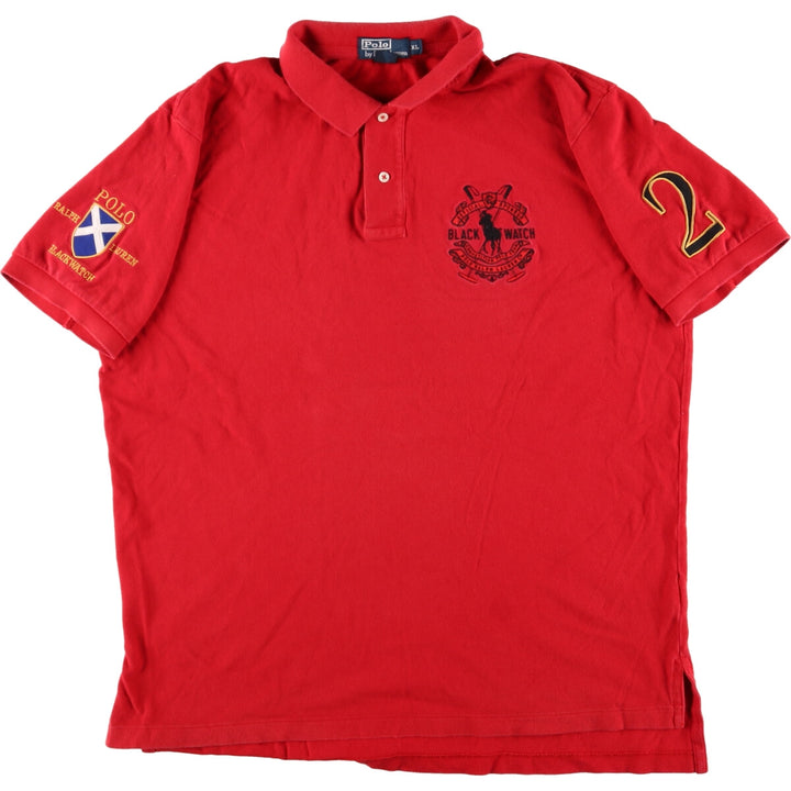 Ralph Lauren POLO by Ralph Lauren Big Pony Numbering Short Sleeve Rugby Shirt Men's XL /eaa352898