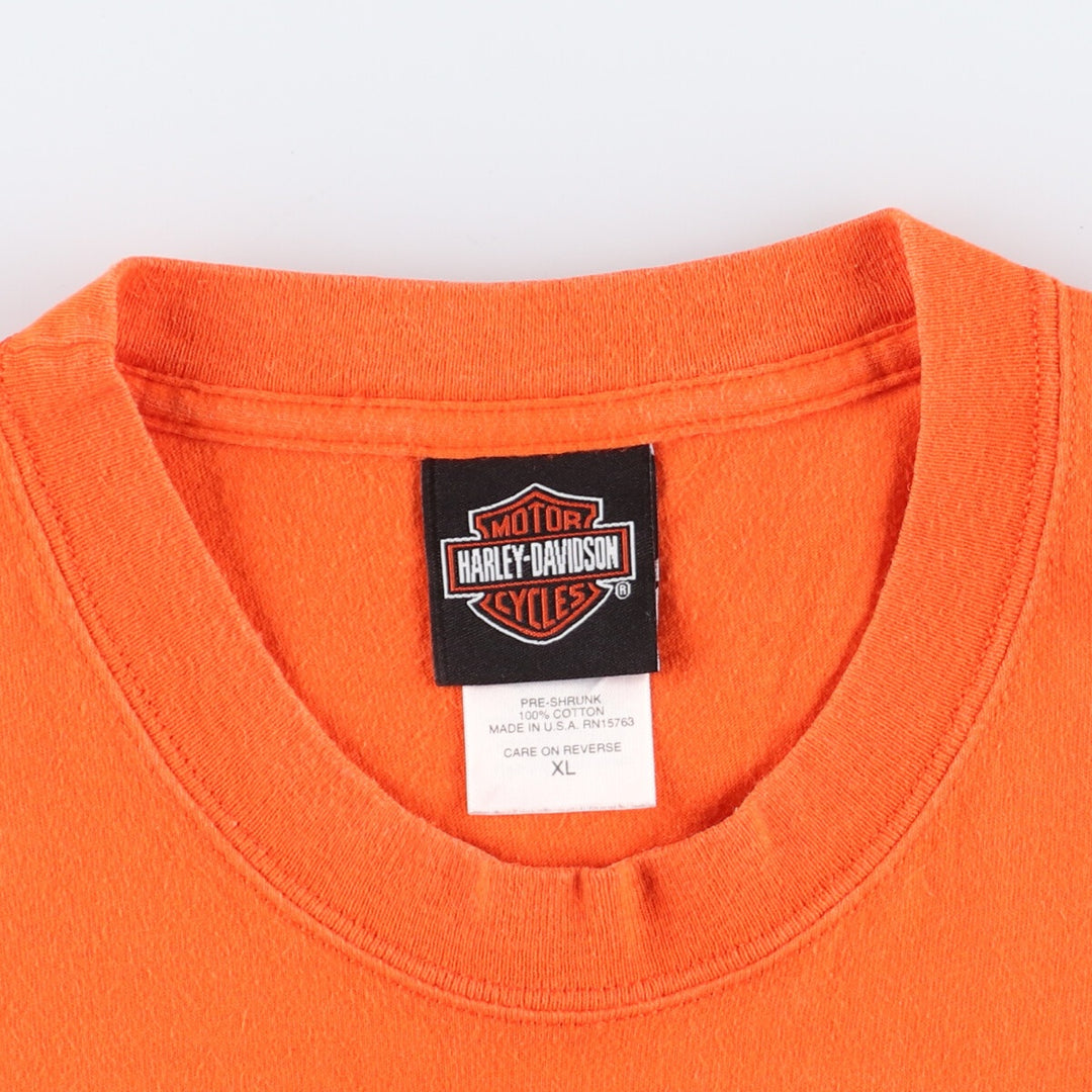 Hanes Harley-Davidson Double-Sided Print Motorcycle Bike T-Shirt Made in USA Men's XL /eaa352913