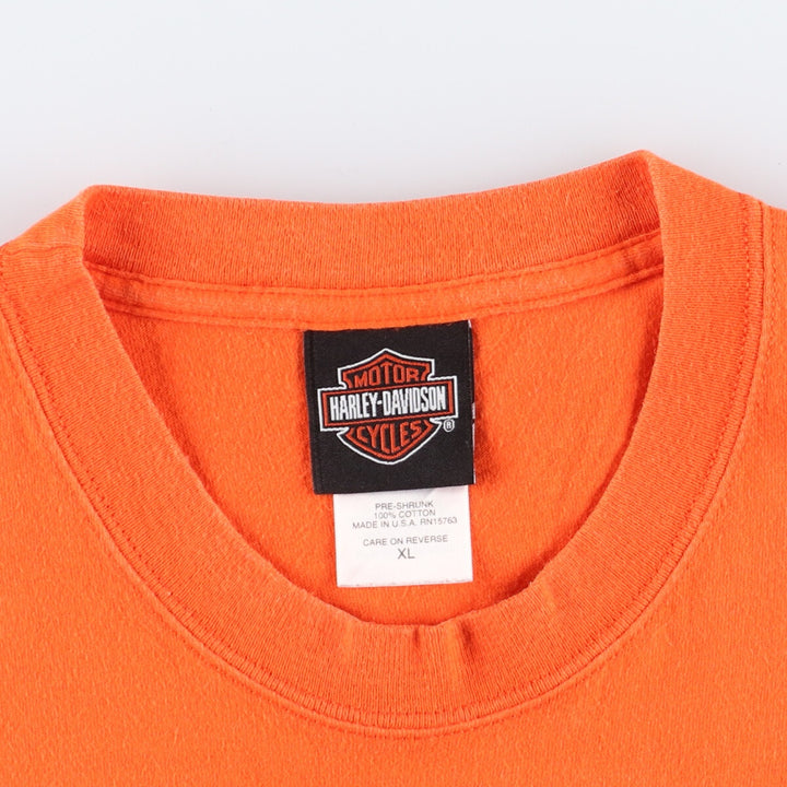 Hanes Harley-Davidson Double-Sided Print Motorcycle Bike T-Shirt Made in USA Men's XL /eaa352913