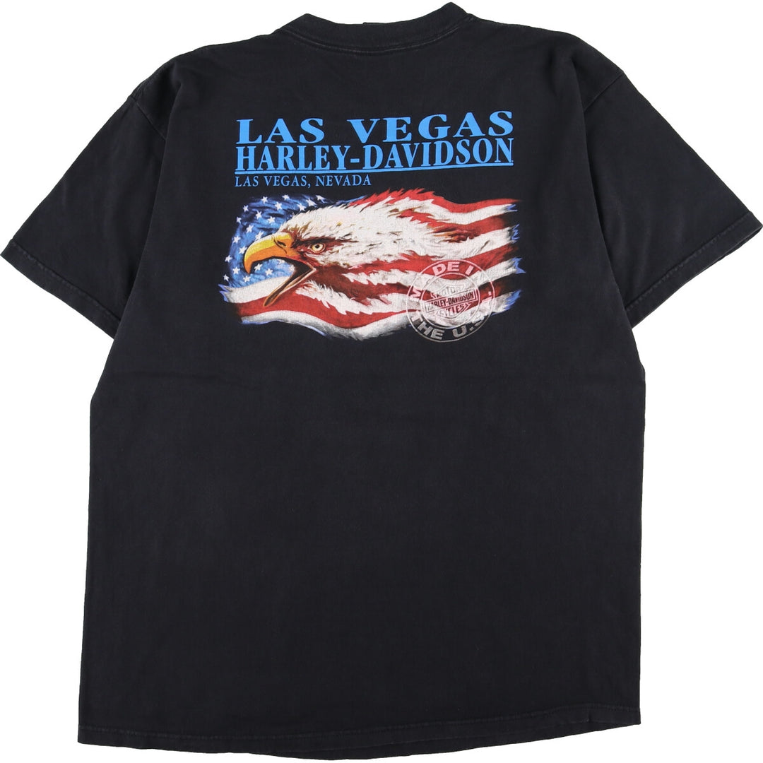 Harley-Davidson Double-sided Print Eagle Pattern Motorcycle Bike T-Shirt Made in USA Men's XL /eaa352914