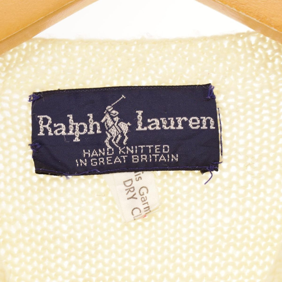 90'S Ralph Lauren wool knit cardigan, made in England, women's size M, vintage /eaa353154