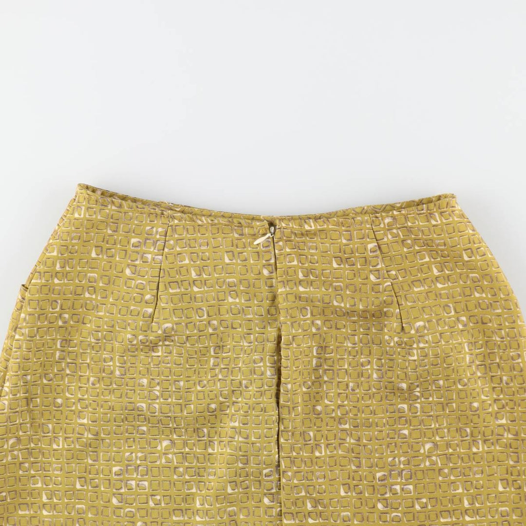 All-over print trapezoid mini skirt, women's size L / eaa353337