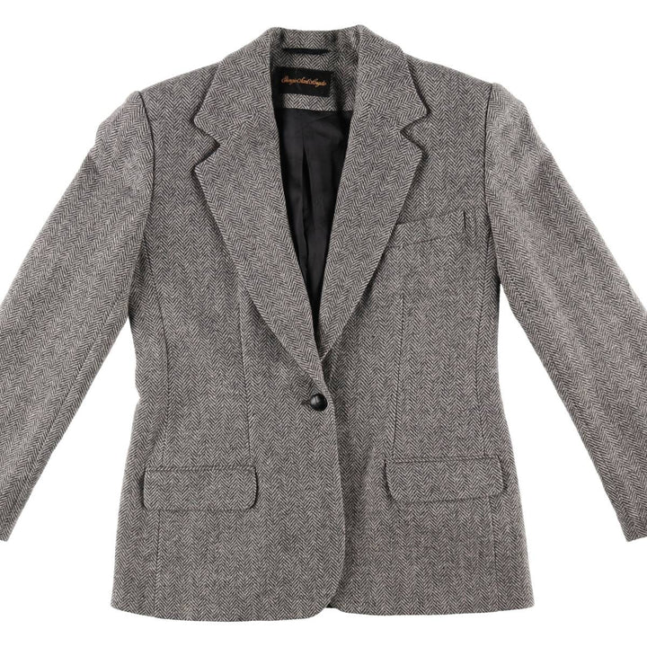 Giorgio Sant'Angelo Herringbone Wool Tailored Jacket Women's M Size /eaa353342