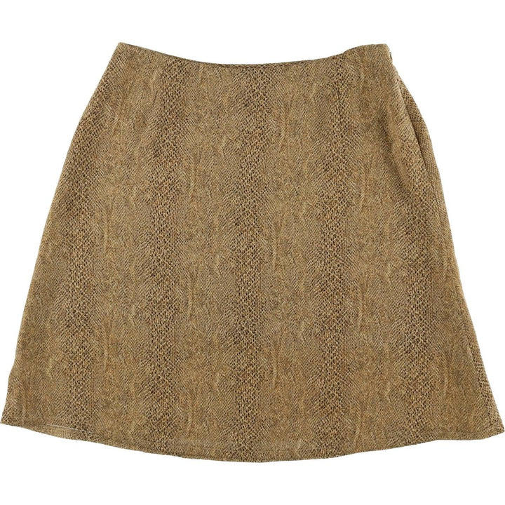 Liz Claiborne Snake Pattern Python Pattern A-line Mini Skirt Women's L size / eaa353386