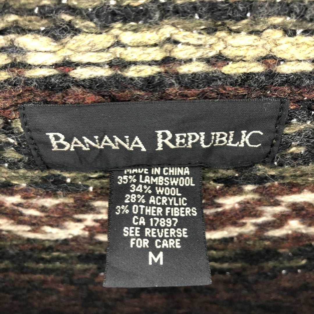 Banana Republic BANANA REPUBLIC All-over print wool knit sweater Men's M /eaa353507