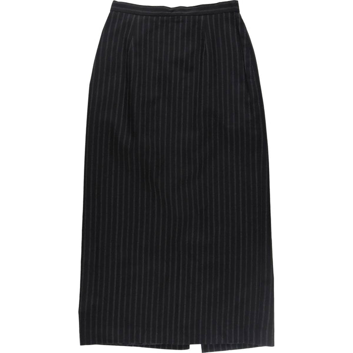 Westbound Stripe Pattern Wool Long Tight Skirt Women's L size /eaa353972