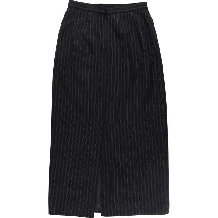 Westbound Stripe Pattern Wool Long Tight Skirt Women's L size /eaa353972