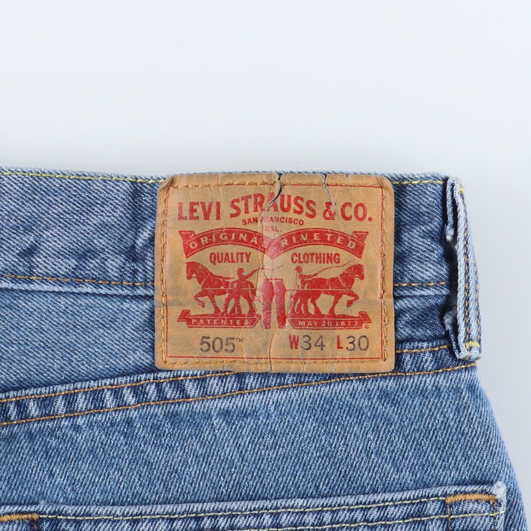 Levi's 505 tapered jeans denim pants men's w34 / eaa354042