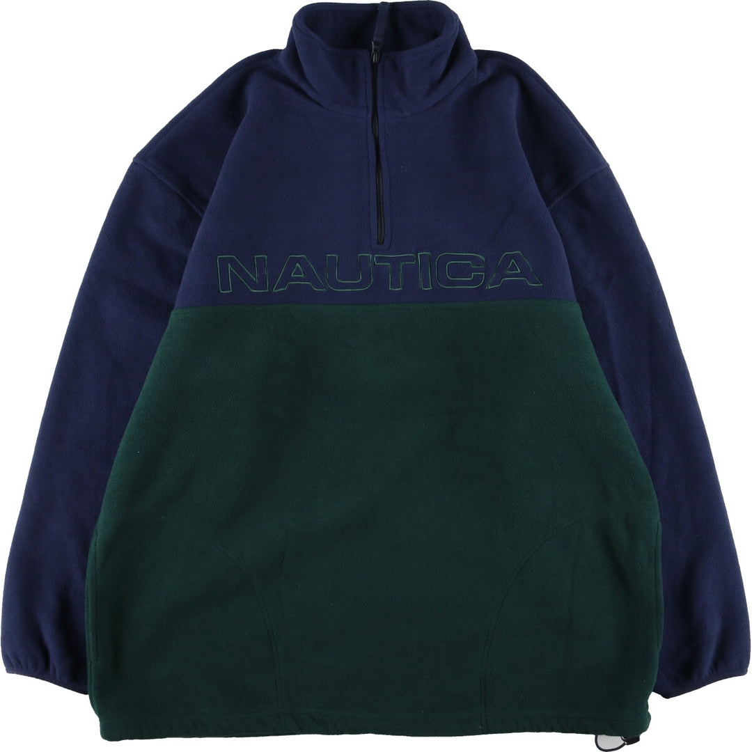 NAUTICA Half Zip Fleece Pullover Made in USA Men's XL /eaa354057