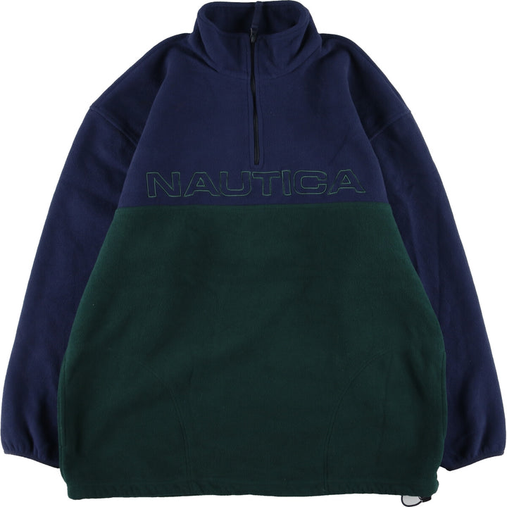 NAUTICA Half Zip Fleece Pullover Made in USA Men's XL /eaa354057