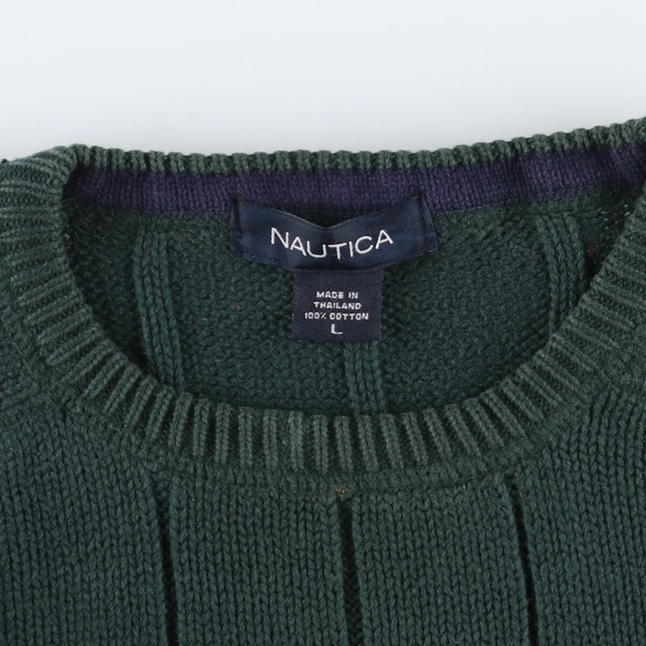 NAUTICA Cotton Knit Sweater Men's L /eaa354379