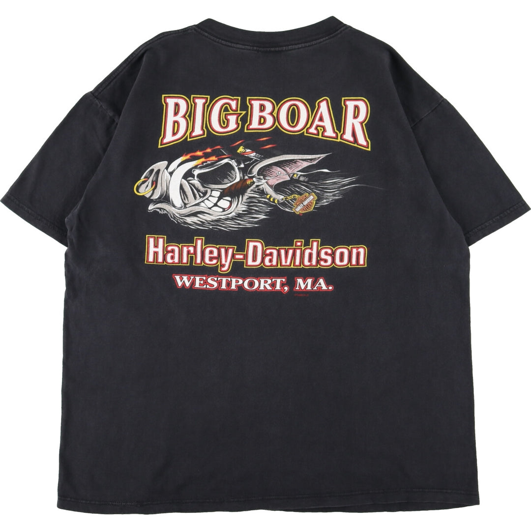 90'S Harley-Davidson HOLOUBEK Motorcycle Bike T-shirt with pocket, made in USA, men's XL /eaa354510