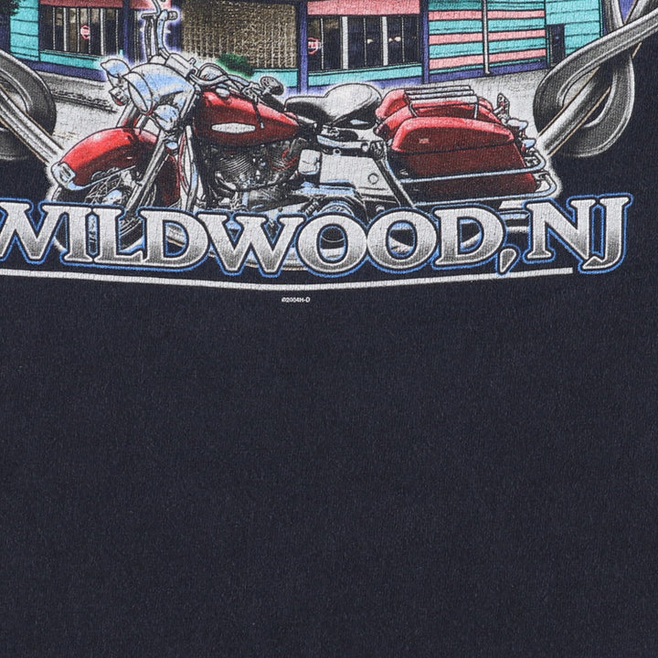 Harley-Davidson HOLOUBEK Skull Pattern Double-sided Print Motorcycle Bike T-shirt Made in USA /eaa354523