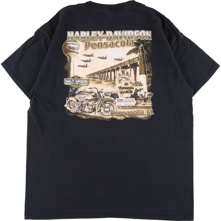 Bravado Harley-Davidson Back Print Motorcycle Bike T-Shirt Men's L /eaa354568