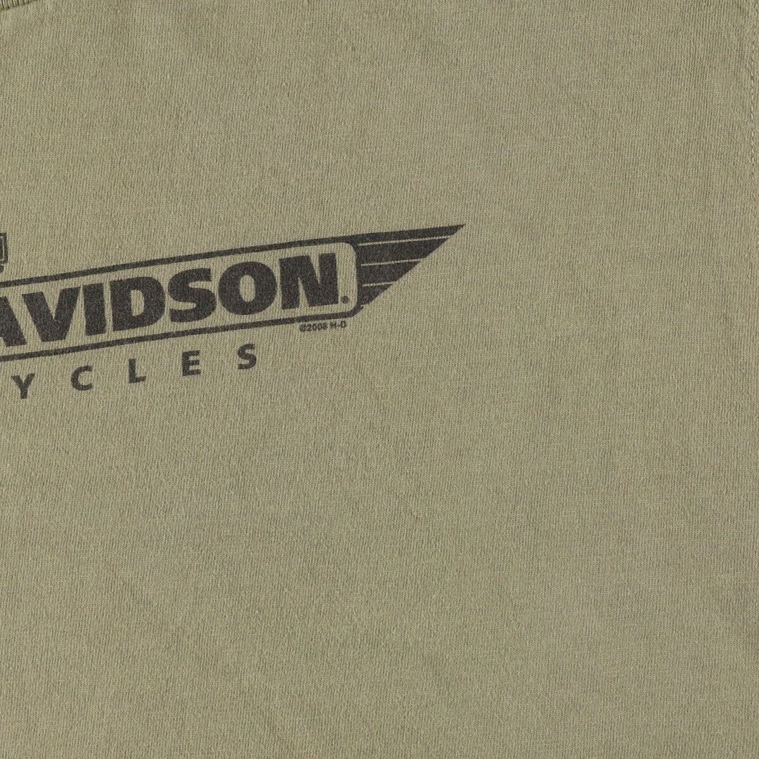 Harley-Davidson Double-sided Print Tank Top Motorcycle Bike T-Shirt Made in USA Men's L /eaa354817