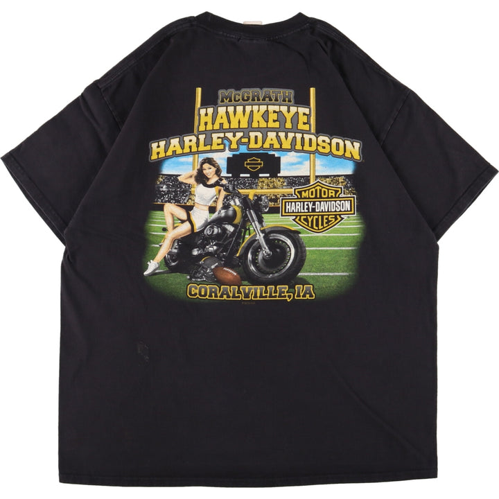 Hanes Harley-Davidson Double-Sided Print Harley Davidson Motorcycle Bike T-Shirt Men's XL /eaa354872