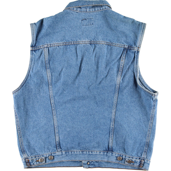 WHITE GOLD denim vest men's L /eaa355058