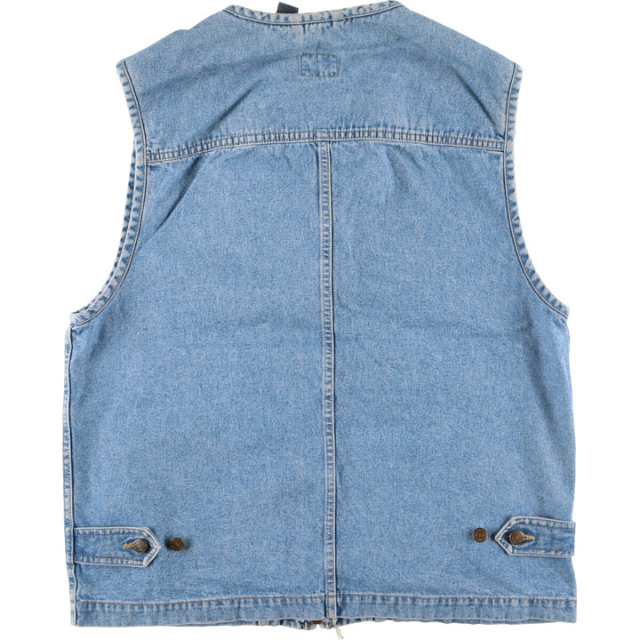 Liz wear full zip denim vest men's M /eaa355060