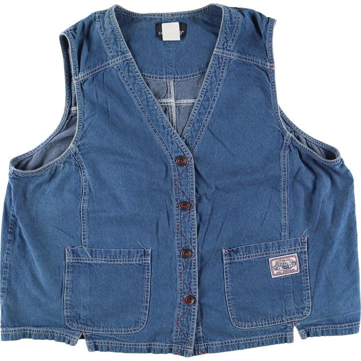 CAROLE LITTLE denim vest made in USA men's XL /eaa355062