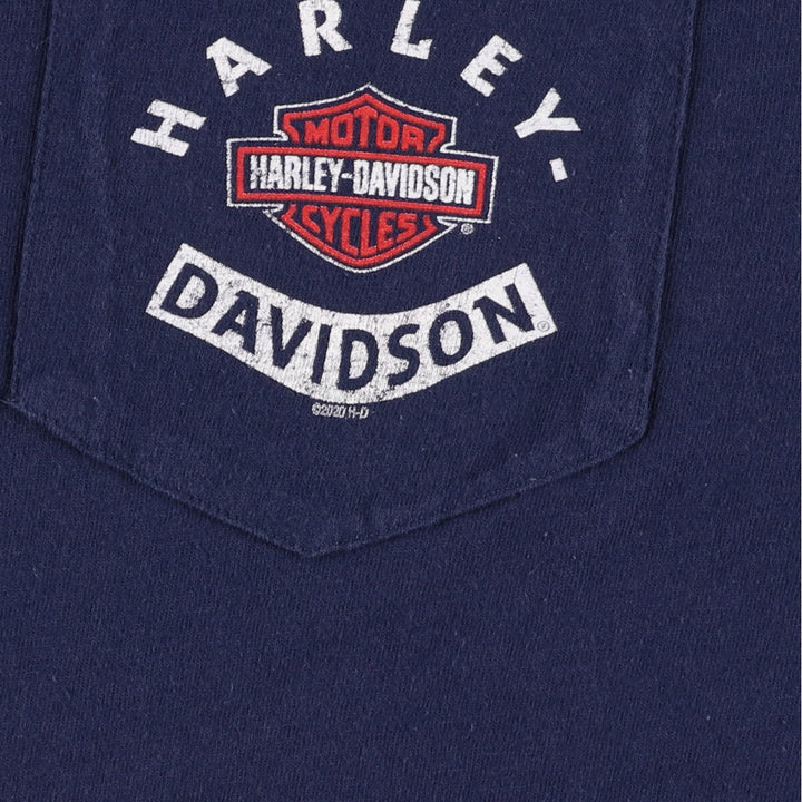 Harley-Davidson Double-sided Print Motorcycle Bike T-Shirt Men's L /eaa355124