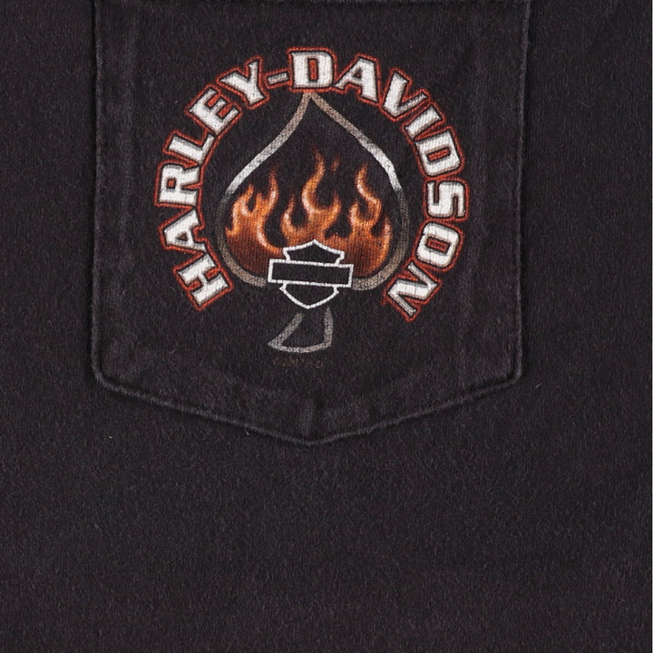 Hanes Harley-Davidson Double-sided Print Motorcycle Bike T-Shirt Made in USA Men's L /eaa355139