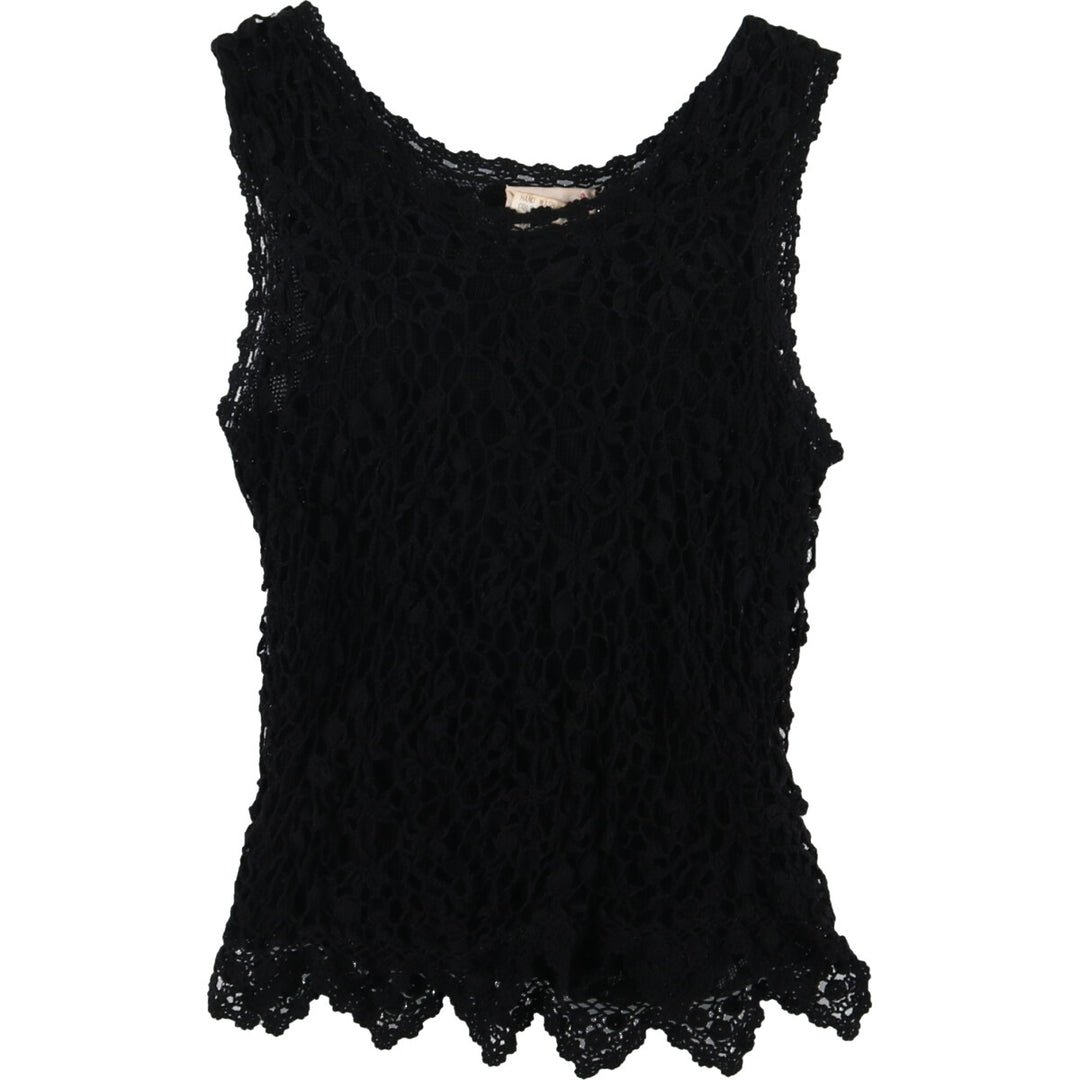 Lim's Crochet Knit Cotton Vest Women's M /eaa355206