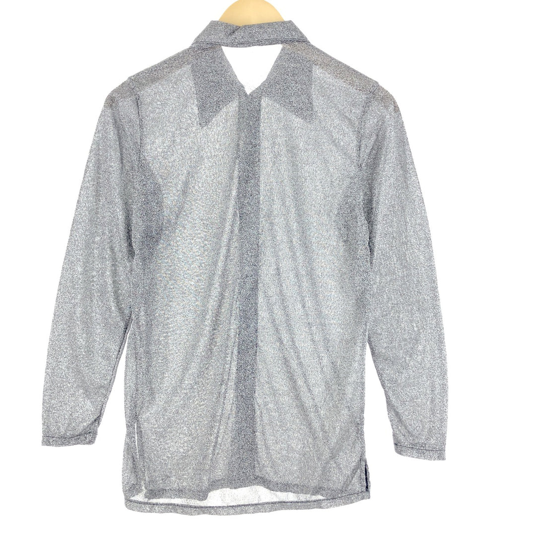 Long sleeve glitter shirt for women, size M /eaa355465