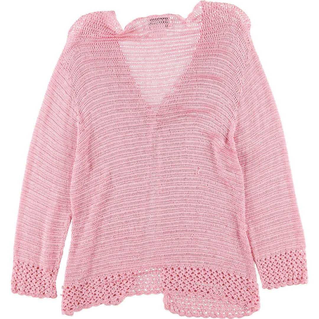 INDIRA Crochet Knit Cardigan Women's L /eaa355805