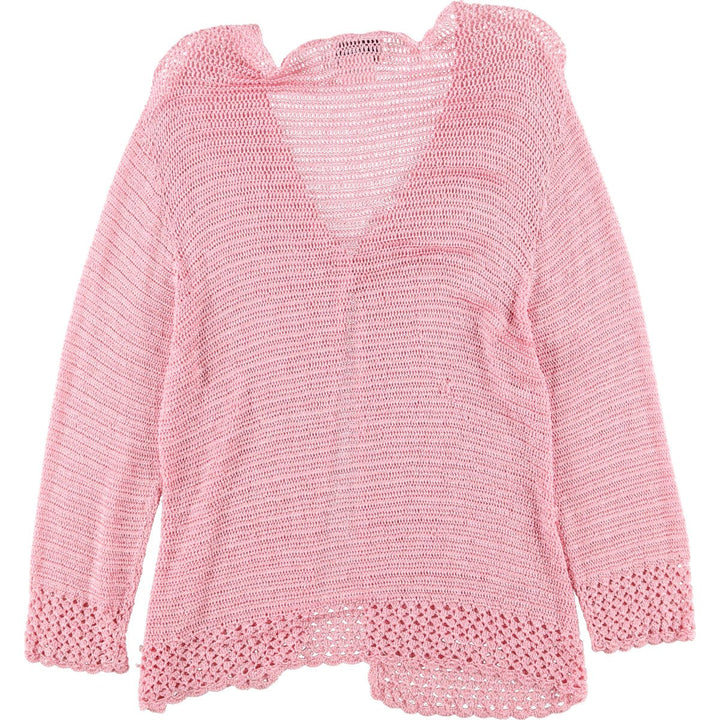 INDIRA Crochet Knit Cardigan Women's L /eaa355805