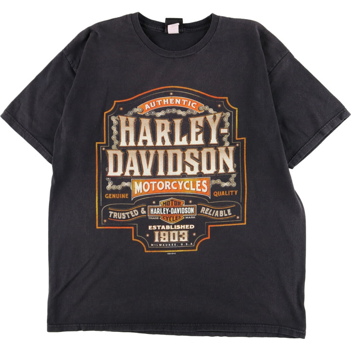 Harley-Davidson Double-sided Print Motorcycle Bike T-Shirt Men's XL /eaa356044