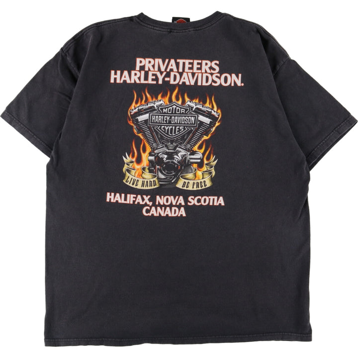 Harley-Davidson Double-sided Print Motorcycle Bike T-Shirt Men's XL /eaa356044