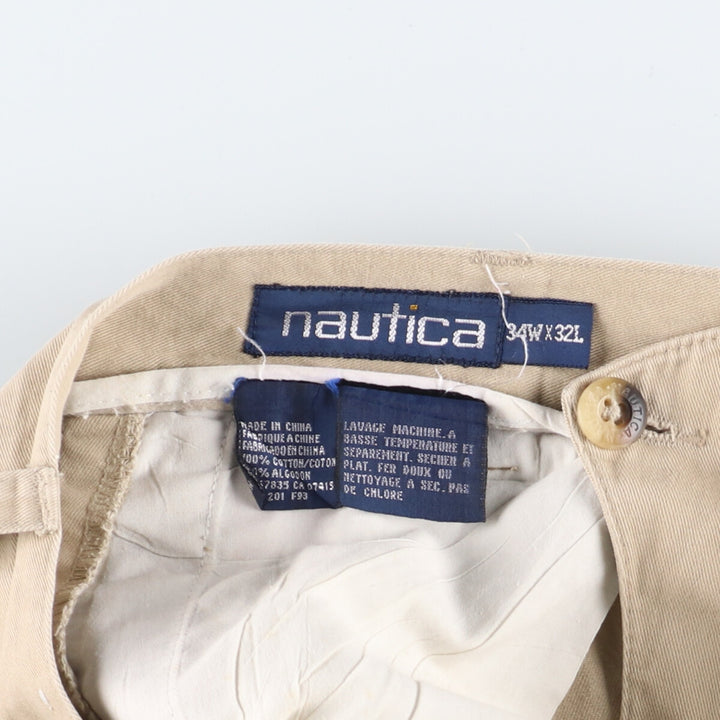 NAUTICA 2-Tuck Chino Pants Men's W32 / eaa356145