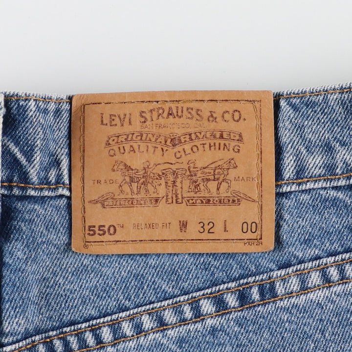 90'S Levi's 550 Relaxed Fit Denim Shorts, Made in USA, Men's, W32, Vintage /eaa356325