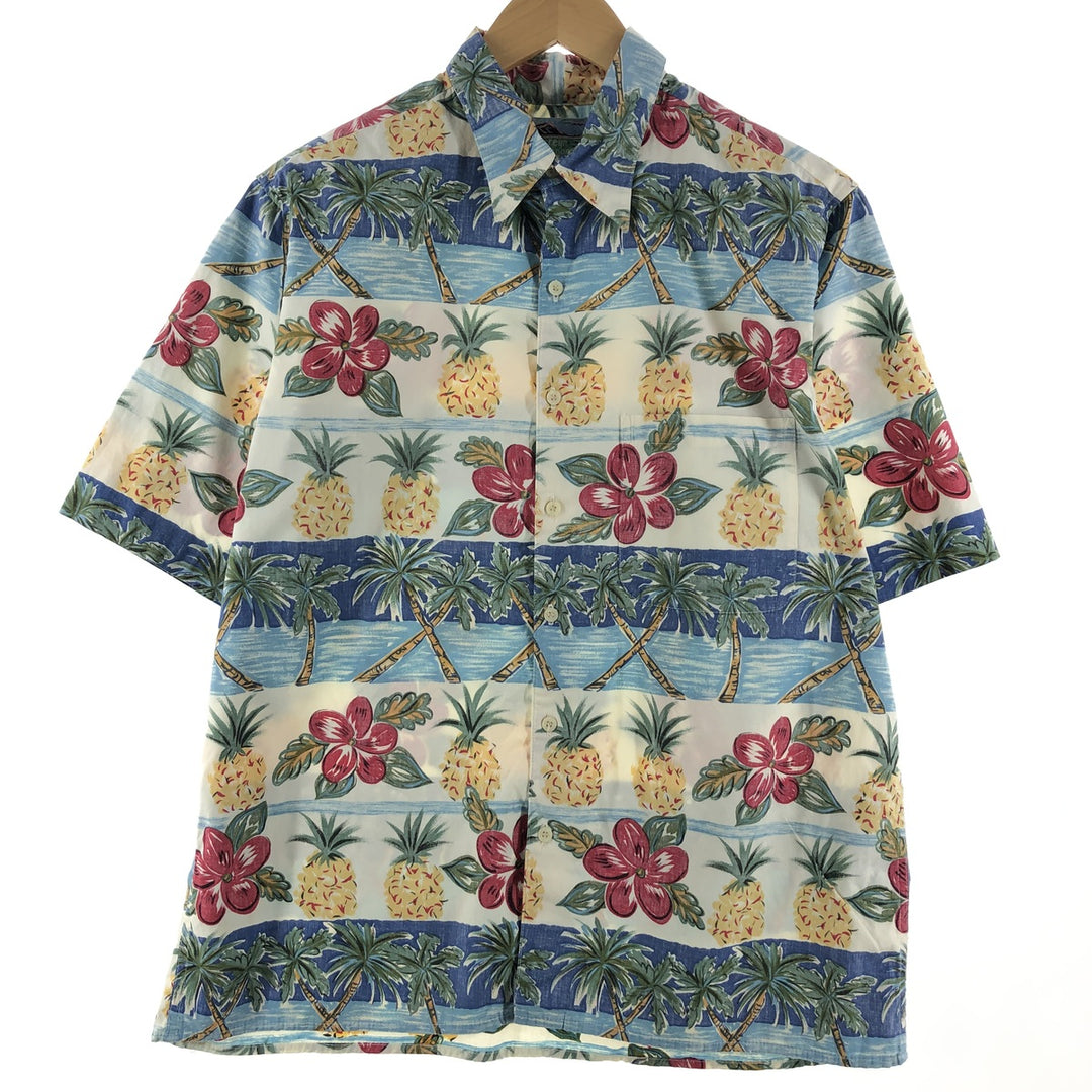 80s-90'S Reyn Spooner Diamond Head Tag Floral Print Hawaiian Aloha Shirt Made in Hawaii Men's XL Vintage /eaa356502