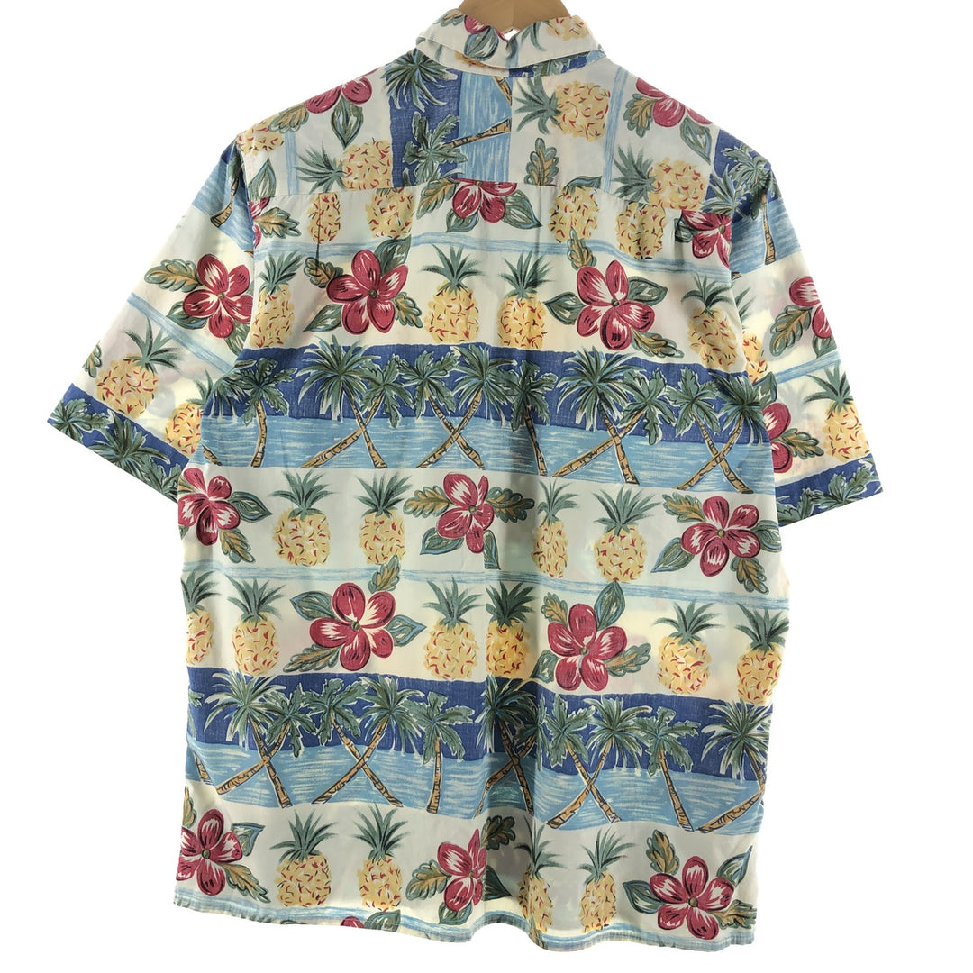 80s-90'S Reyn Spooner Diamond Head Tag Floral Print Hawaiian Aloha Shirt Made in Hawaii Men's XL Vintage /eaa356502