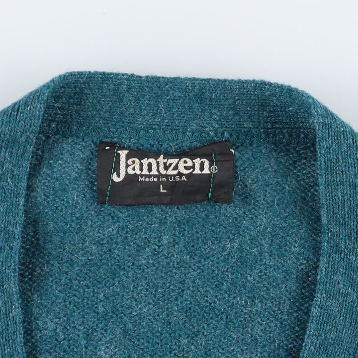 80'S Jantzen wool knit cardigan made in USA, men's XL, vintage /eaa356741