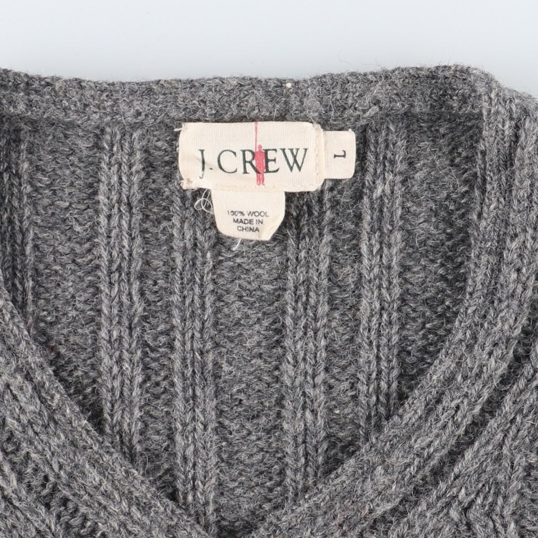 90'S J.Crew V-neck wool knit sweater, men's L, vintage / eaa356764