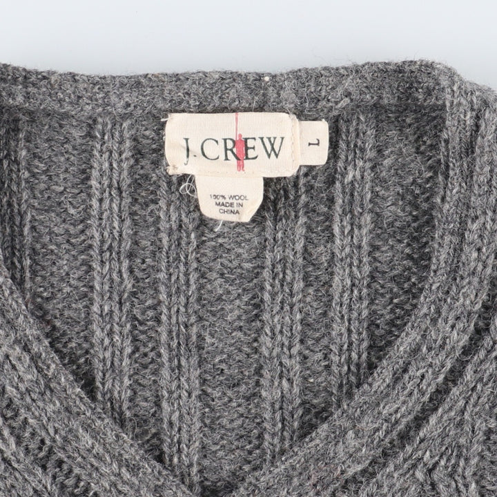 90'S J.Crew V-neck wool knit sweater, men's L, vintage / eaa356764