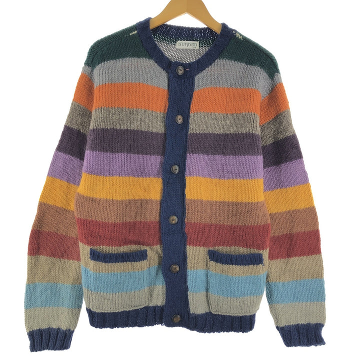 BURDEN Multi-border Wool Knit Cardigan Men's M /eaa356794