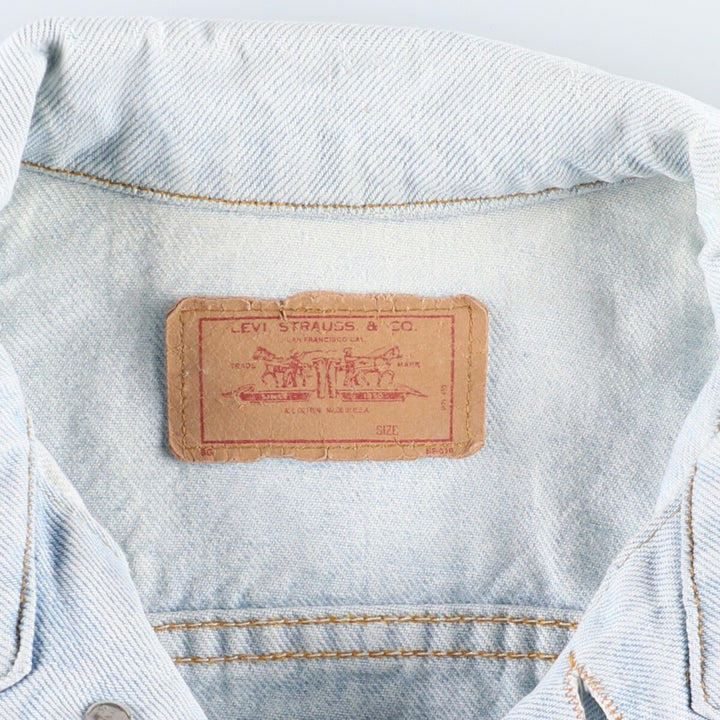 90'S Levi's denim jacket, denim jacket, made in USA, men's M, vintage / eaa357007