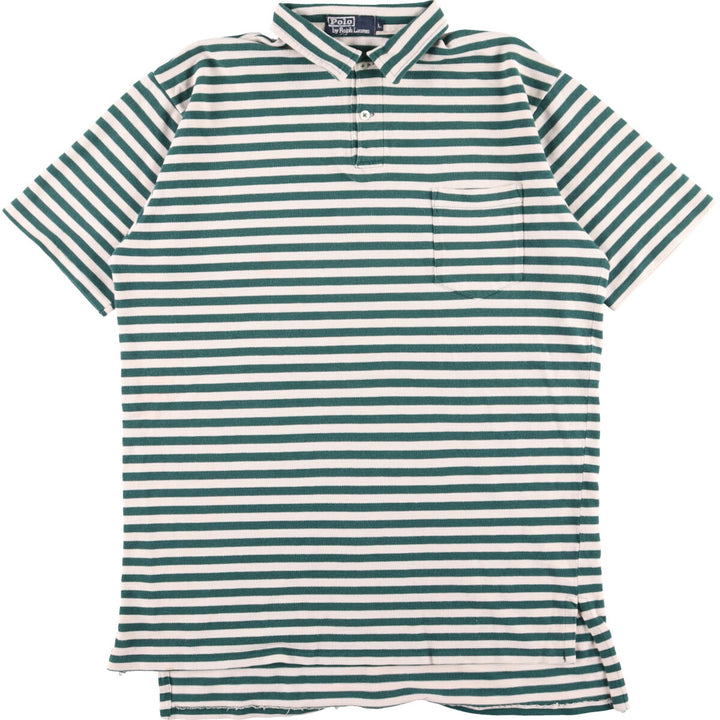 Ralph Lauren POLO by Ralph Lauren short sleeve striped polo shirt for men, size M /eaa357082