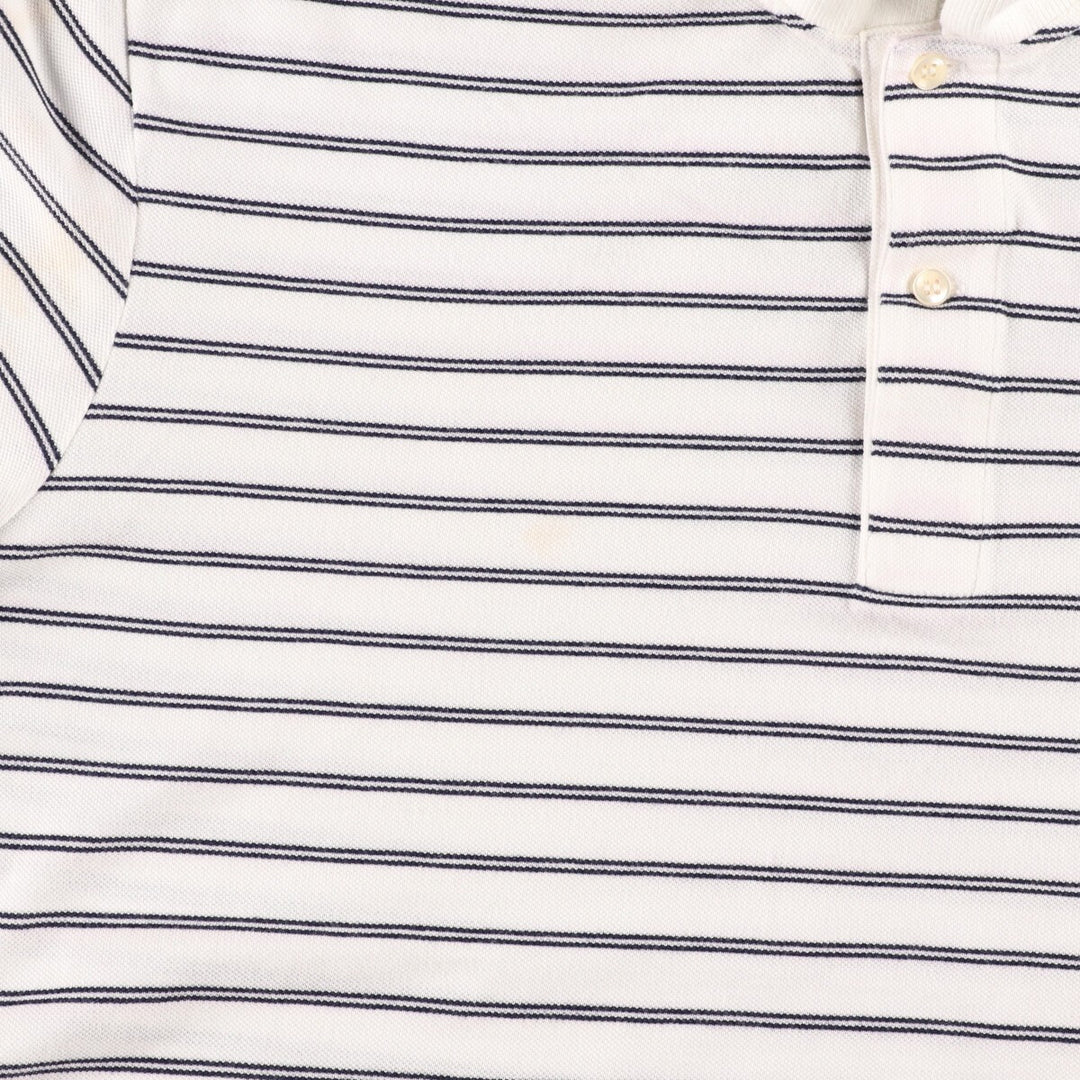 Lacoste LACOSTE French design short sleeve striped polo shirt size 7 men's XL /eaa357098