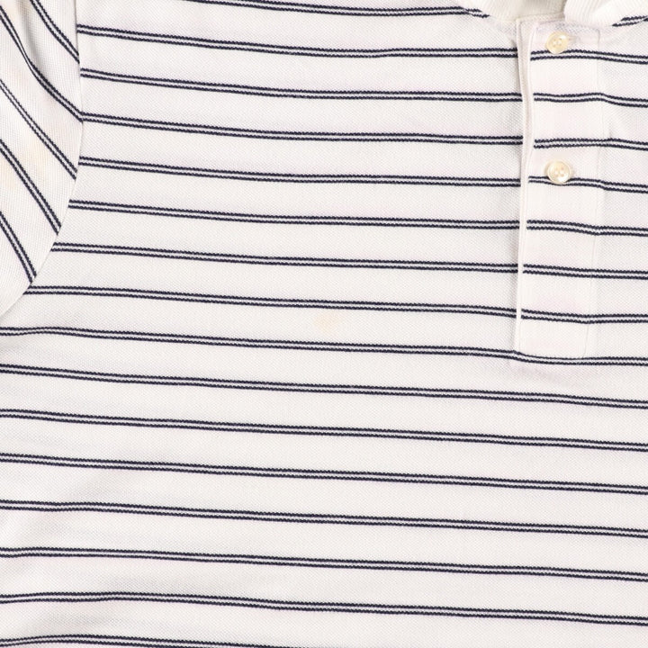 Lacoste LACOSTE French design short sleeve striped polo shirt size 7 men's XL /eaa357098